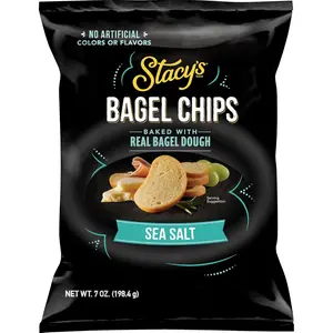 Bagel Chips, Sea Salt, No Artificial Colors or Flavors, 7 oz Bag