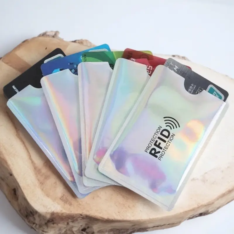 anti theft credit card sleeve Guard | RFID Sleeves 3.56 h x 2.5 w. Aigee 28 RFID Blocking Sleeves