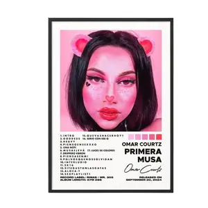 Primera Muse by Omar Courtz Album Poster No Frame / Album Cover Poster / Music Gift / Music Wall Decor / Album Art / Decor Home