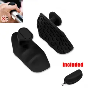 Ergonomic Weightlifting Grips | Non-Slip Rubber Hand Pads for Deadlift & Dumbbell Training, Anti-Callus Gym Grips for Men & Women