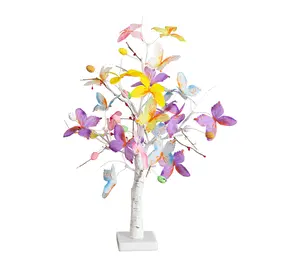 Nearly Natural 24" Pre-Lit twig tree with MiniEaster Eggs