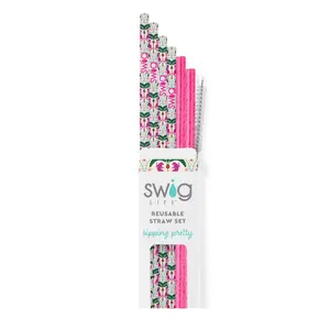 Swig Palm Royale Reusable Straw Set