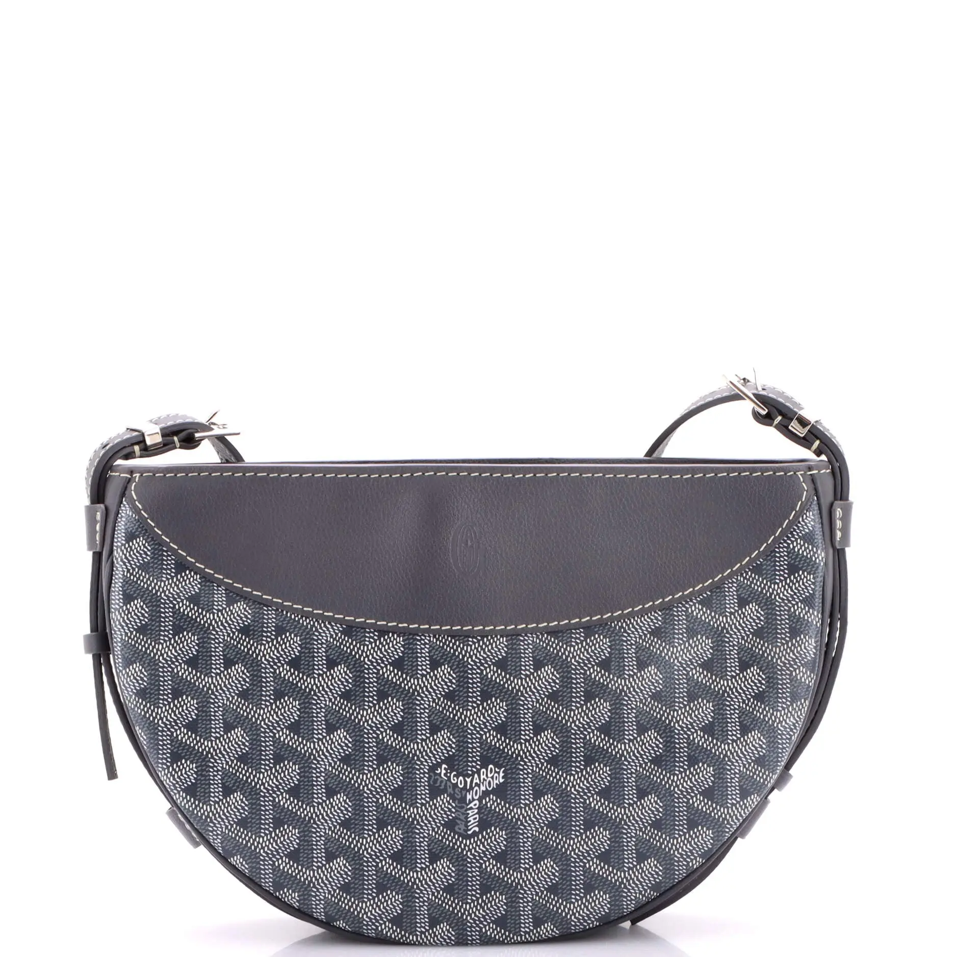 Pre-owned Goyard Canvas Coated Shoulder Bags Hirondelle Shoulder Bag Coated Canvas and Leather by Rebag