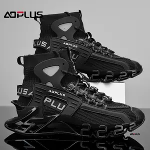 AOPLUS CYBERPUNK PLATFORM SNEAKERS   3.2" hidden height boost! Futuristic ventilated design, ultra-lightweight cloud comfort. Seamlessly transitions from streetwear to outdoor techwear. LIMITED STOCK! # CyberpunkStyle # HiddenHeightShoes # Techwear Snea