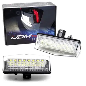 iJDMTOY 3W Full LED License Plate Light Kit For Toyota C-HR Prius Venza RAV4, Scion tC, Lexus CT IS, Powered by 24-SMD Xenon White LED & Can-bus Error Free