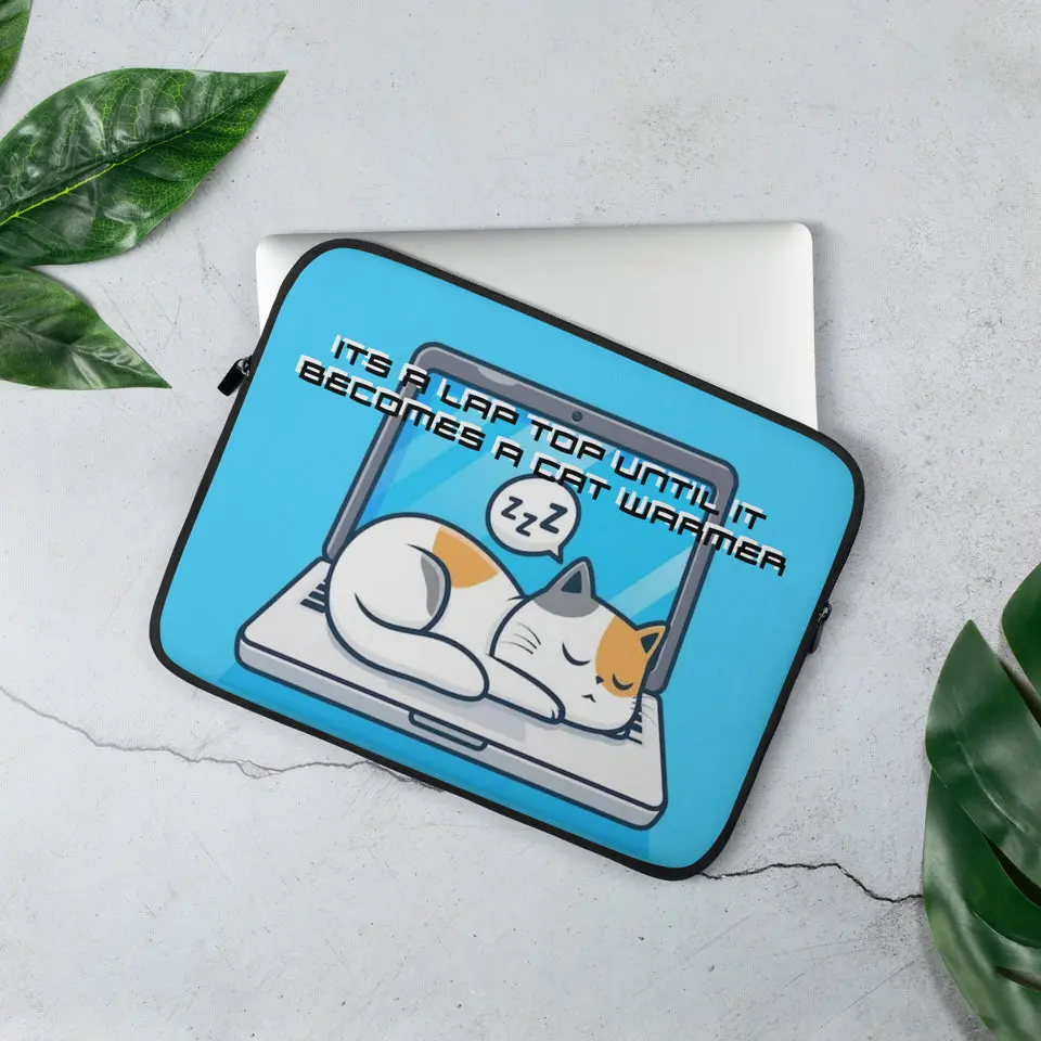 CAT Warmer Customized Gaming Laptop Sleeve _ Working Inside Out