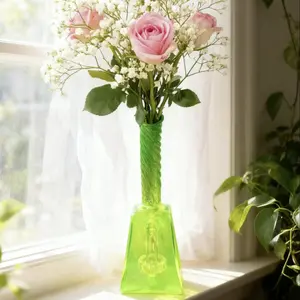 High Borosilicate Glass Vase, Reusable Glass Flower Vase, Easy to Clean, Handmade, Direct Factory Sale, 1 Piece