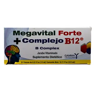 Megavital Forte + Complejo B12® – Jarabe Vitaminado (21 Frascos de 15 mL)