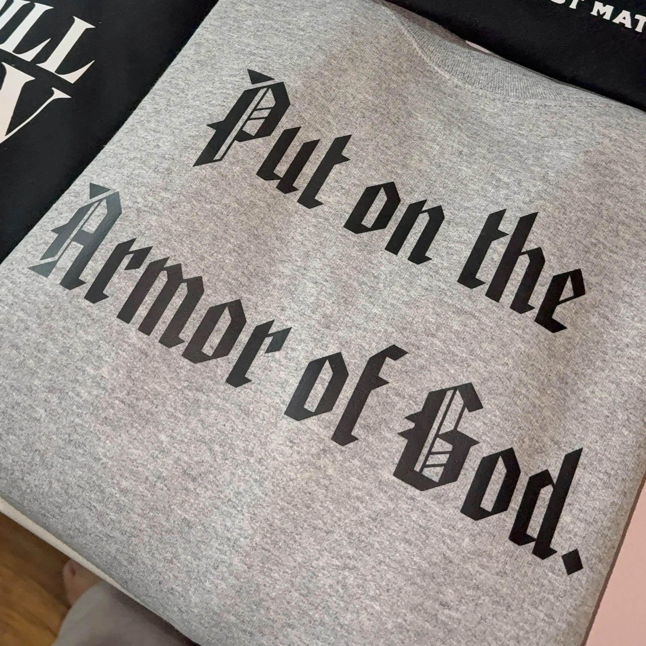 Le Beauty Anointed "Put on the Armor of God" Unisex Hoodie with Bible Verse Reference and Graphic Outfit for Christians