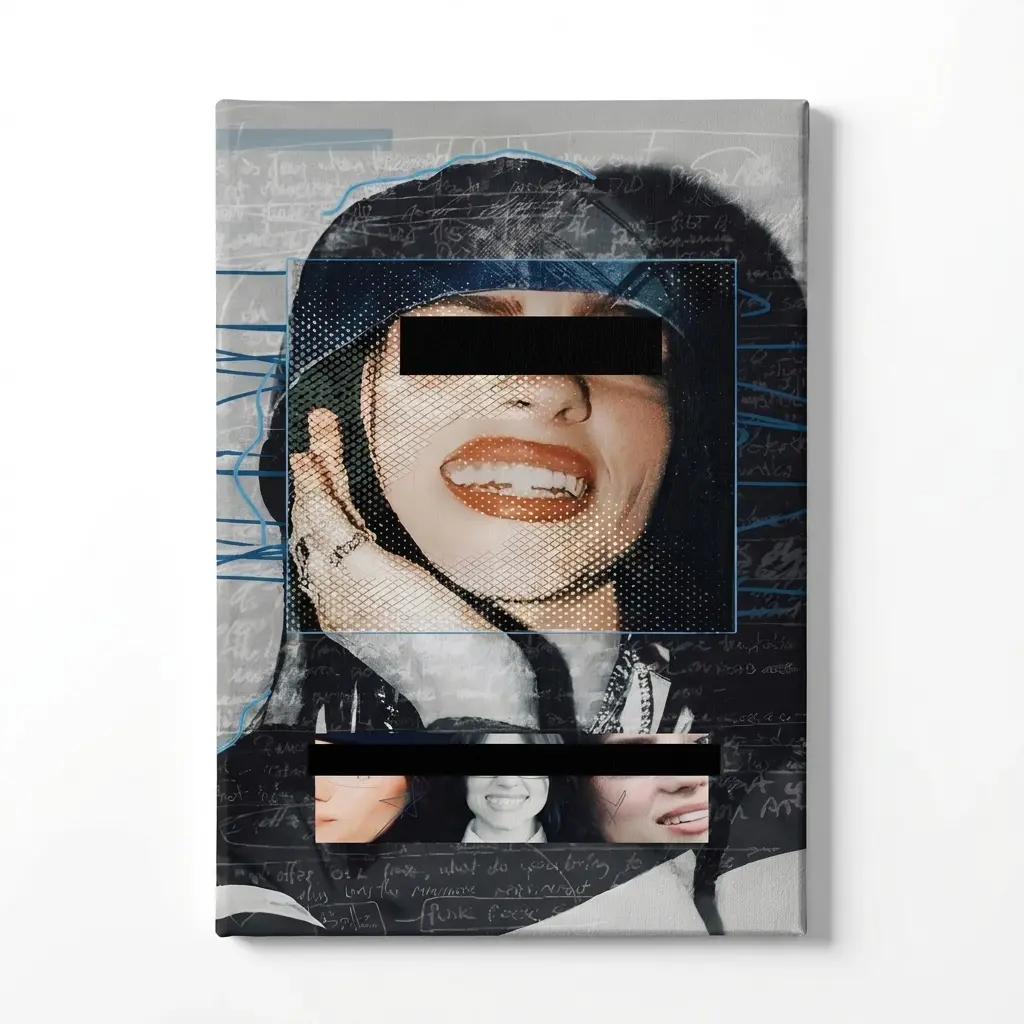 Billie Minimalist Black And White Poster Poster,Vintage Eilish Music Wall Art Home Room Aesthetic Decor Poster Print Matte Photo modern artwork unframed canvas poster Glossy Ornaments