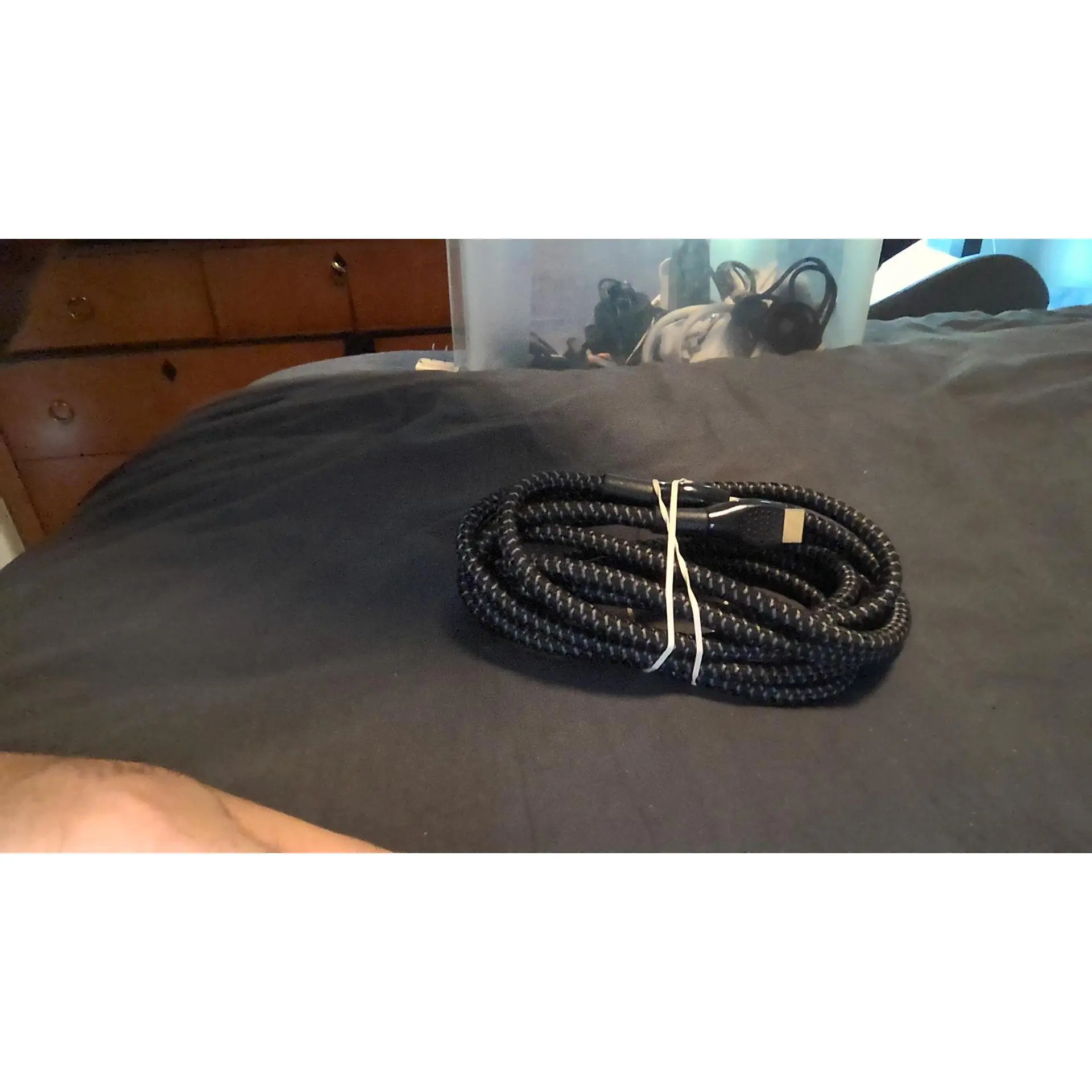 Black & Silver Braided HDMI Cable - 6ft High Speed