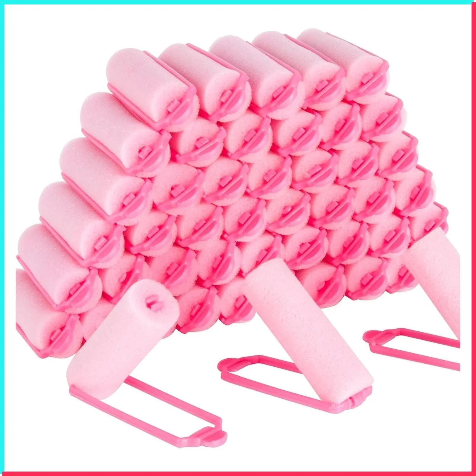 40PCS Foam Hair Rollers - 0.98 Inch Sponge Rollers for Hair Curling