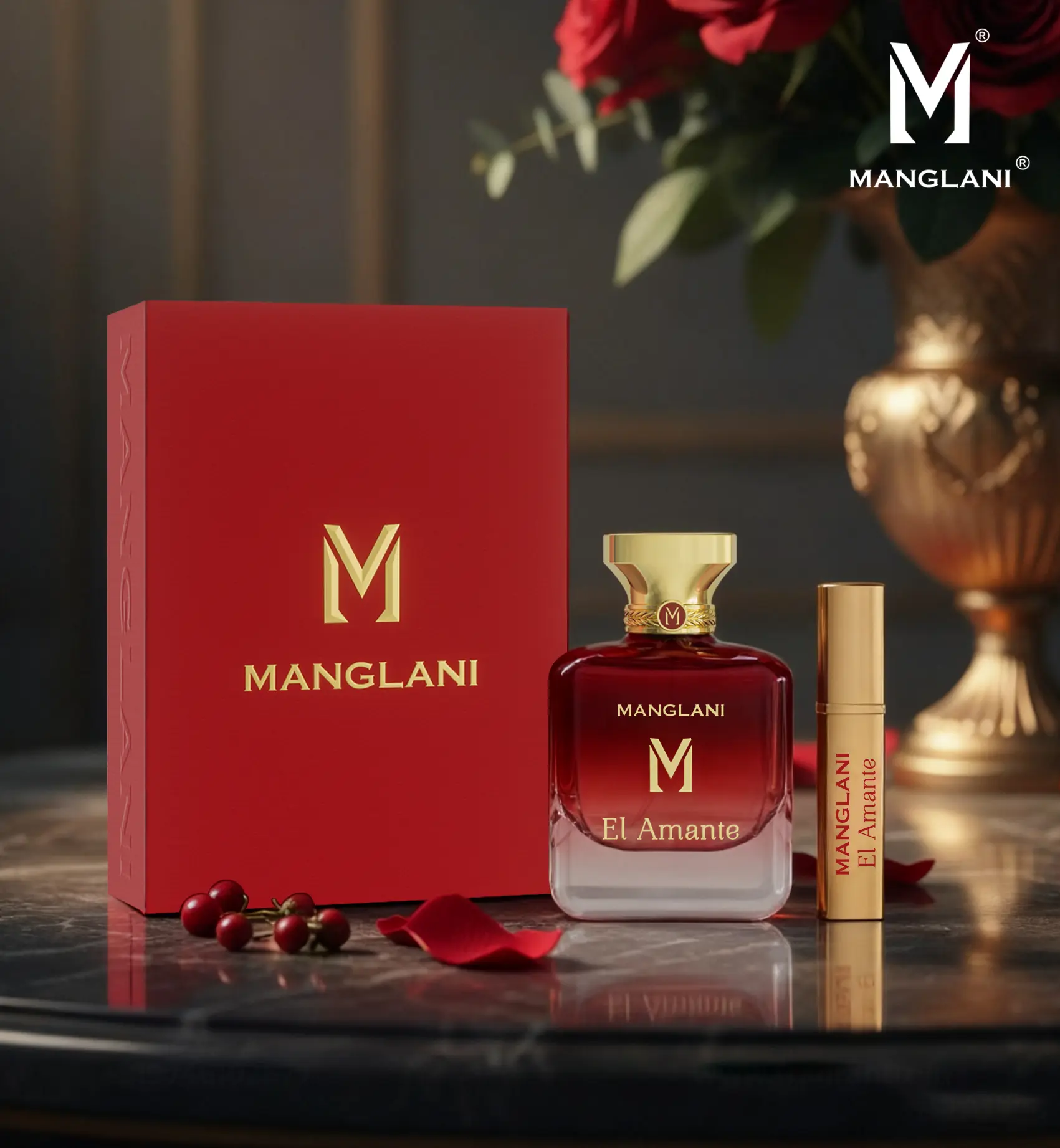 MANGLANI – EL AMANTE - 3.4 ounce 100 ml Extrait de Parfum MANGLANI – EL AMANTE - 3.4 ounce 100 ml Extrait de Parfum