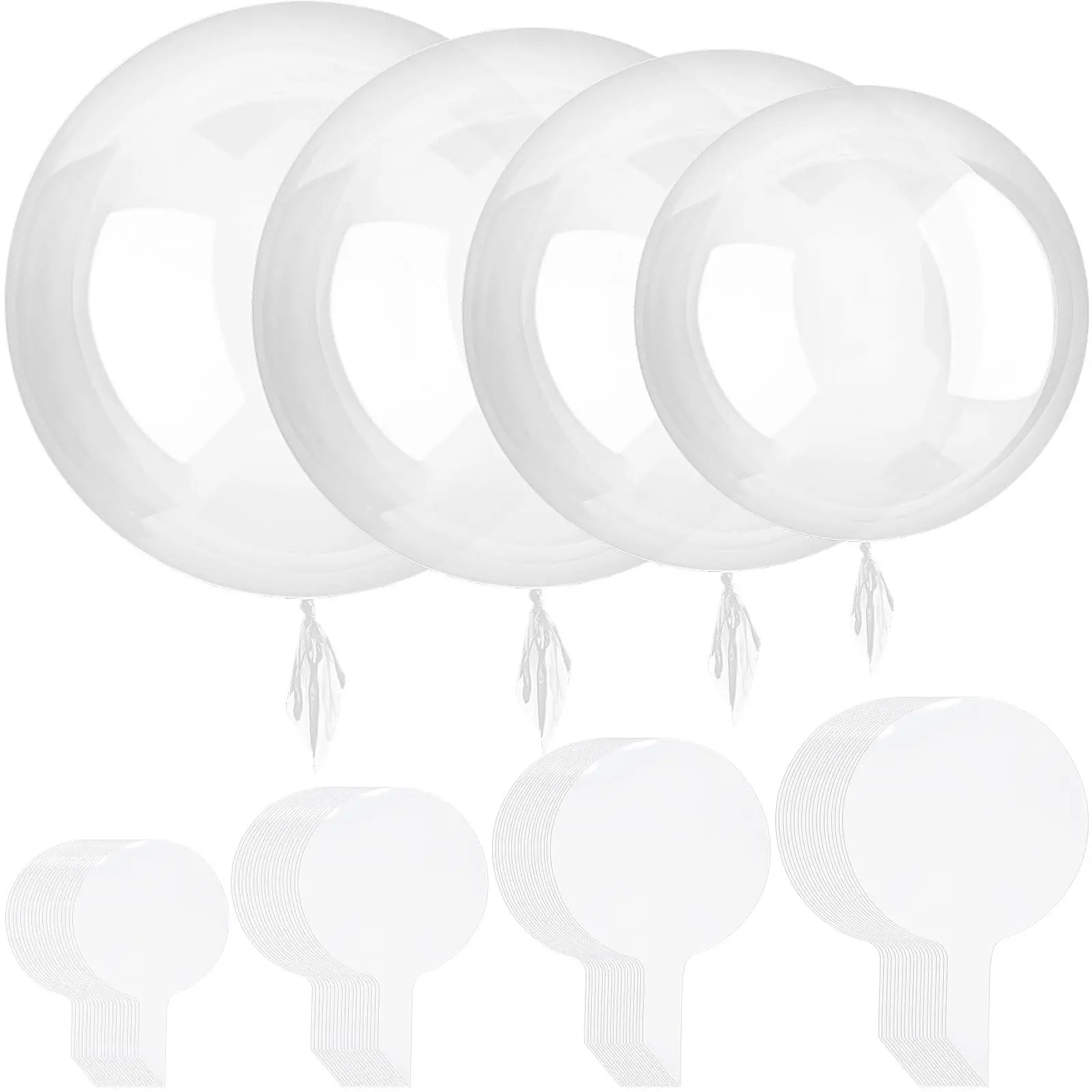 40 pieces of transparent balloons,filled with bubble balloons, suitable for Valentine's Day, Christmas, wedding, and birthday party,Summer Beach Party Decor