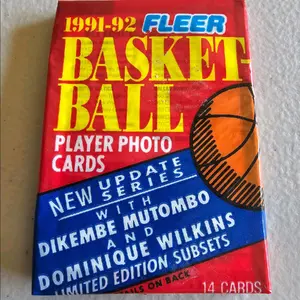 1991 - 92 Fleer Basketball Player Photo Cards