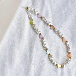 1 Cute Colorful Love Phone Chain Earphone Cover Bead Chain Small Fresh Suitable for Giving to Girlfriends, Friends, Mother's Day Gifts Phone Charms