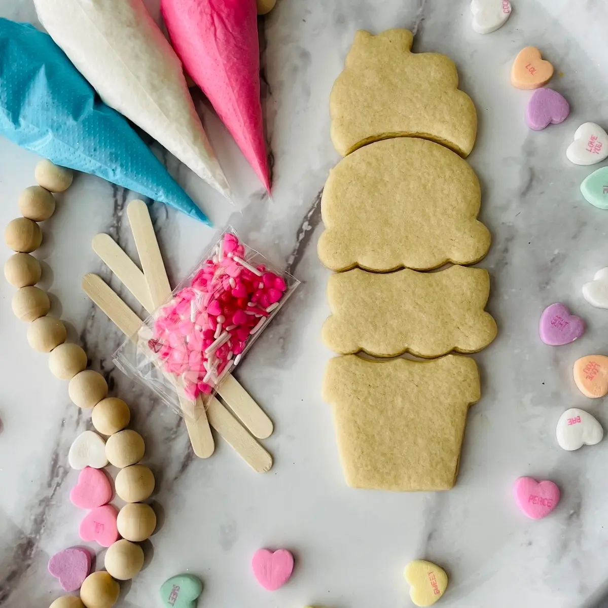Ice cream DIY cookie kit
