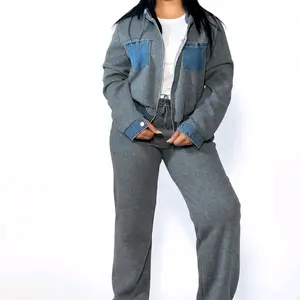 Set Deportivo Chic Denim Gris Womenswear