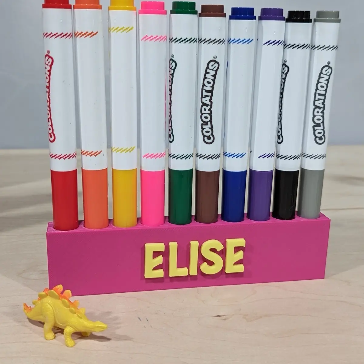 Personalized Marker Holder / Lid Saver for Crayola & Others - Marker Mate