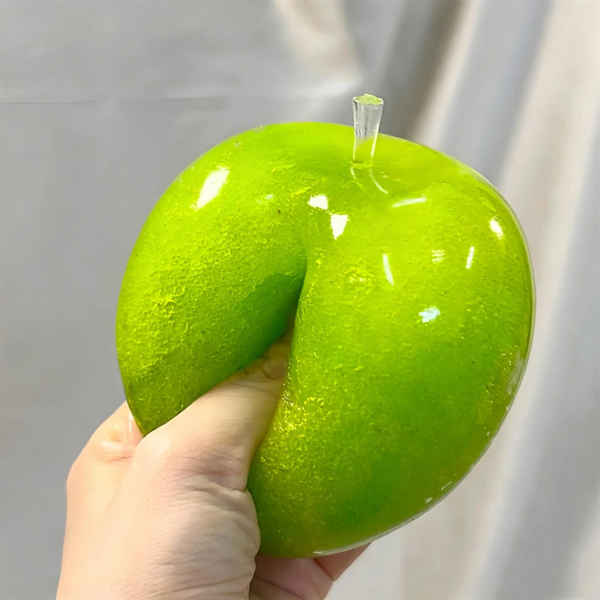 Slushie Green Apple Squishy - Moldable Non-Rebound Crunchy Fidget Toy| Perfect for Medium Grip Strength Slushie Green Apple Squishy - Moldable Non-Rebound Crunchy Fidget Toy| Perfect for Medium Grip Strength