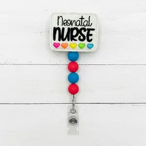 Neonatal Nurse Beaded Badge Reel