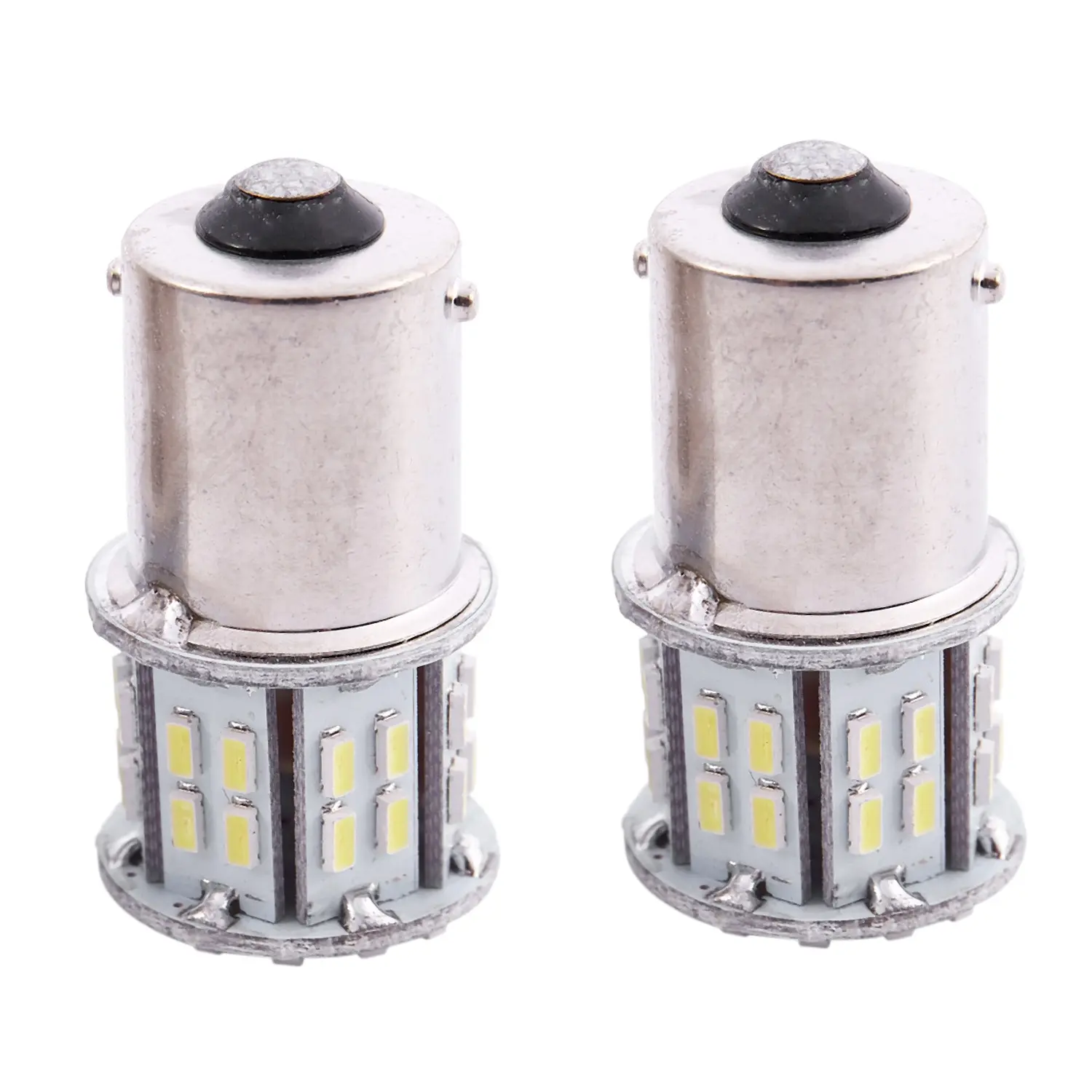 2x 1156 BA15S 382 P21W White 50 SMD LED Car Tail Turn Signal Reverse Light Bulbs, Led Lights Car, Car Accessories