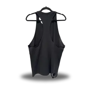 TheDriveClothing Road Rash Black Stringer 1.0 – Y2K Streetwear Gym Tank, Hand-Cut Biker Fashion, TikTok Viral Grunge Festival Outfit, Urban Workout Stringer, Unisex Cotton Tee