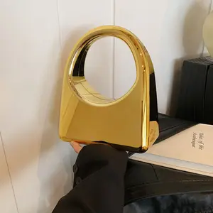 Women's High-End Square Shape Acrylic Clutch Purse - 2026 Rainbow Electroplating Dinner Bag with Shoulder Straps, Crossbody Design, Shiny Crystal Bow, Magnetic Buck, Mobile Pocket for Daily Use