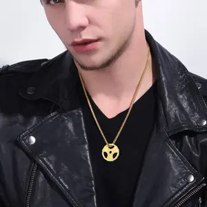 FaithHeart Fitness Dumbbell Weight Plate Barbell Pendant Necklace