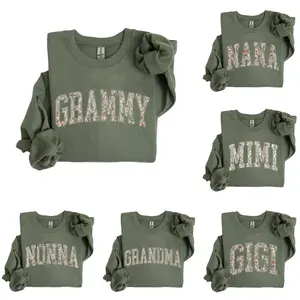 Personalized Mama Sweatshirt, Custom Grandma Sweatshirt, Mothers Day Gift, Mimi Sweatshirt, Floral Gigi Grammy Nana Meme Nanny Granny Shirt-women's sweatshirt, Gift My Mom