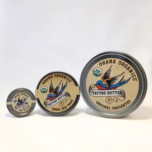 Organic Tattoo Butter- Unscented Tins