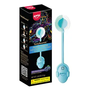 AMOS TastySounds Audio Lollipops – Blueberry & Strawberry Music Candy 0.42 oz Each, Multi-Pack & Combo