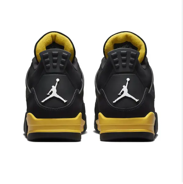 Brand new Old-school high-top basketball trainers Black Yellow Shock absorbing midsole Daily street fashion style Geometric side panel design Hip-hop young fashion guys