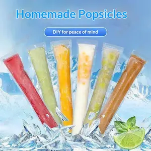 100PCS Disposable Ice Pop Bags, DIY Popsicle Mold Bags with Silicone Funnel, Leakproof Zip-Seal Freezer Tubes for Juice, Smoothies & Homemade Frozen Snacks  #Summervibes #petlovers