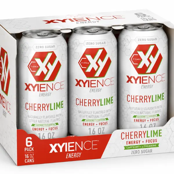 Xyience Cherry Lime Energy Drink – Refreshing Cherry Lime Flavor, 0 Sugar Energy Beverage