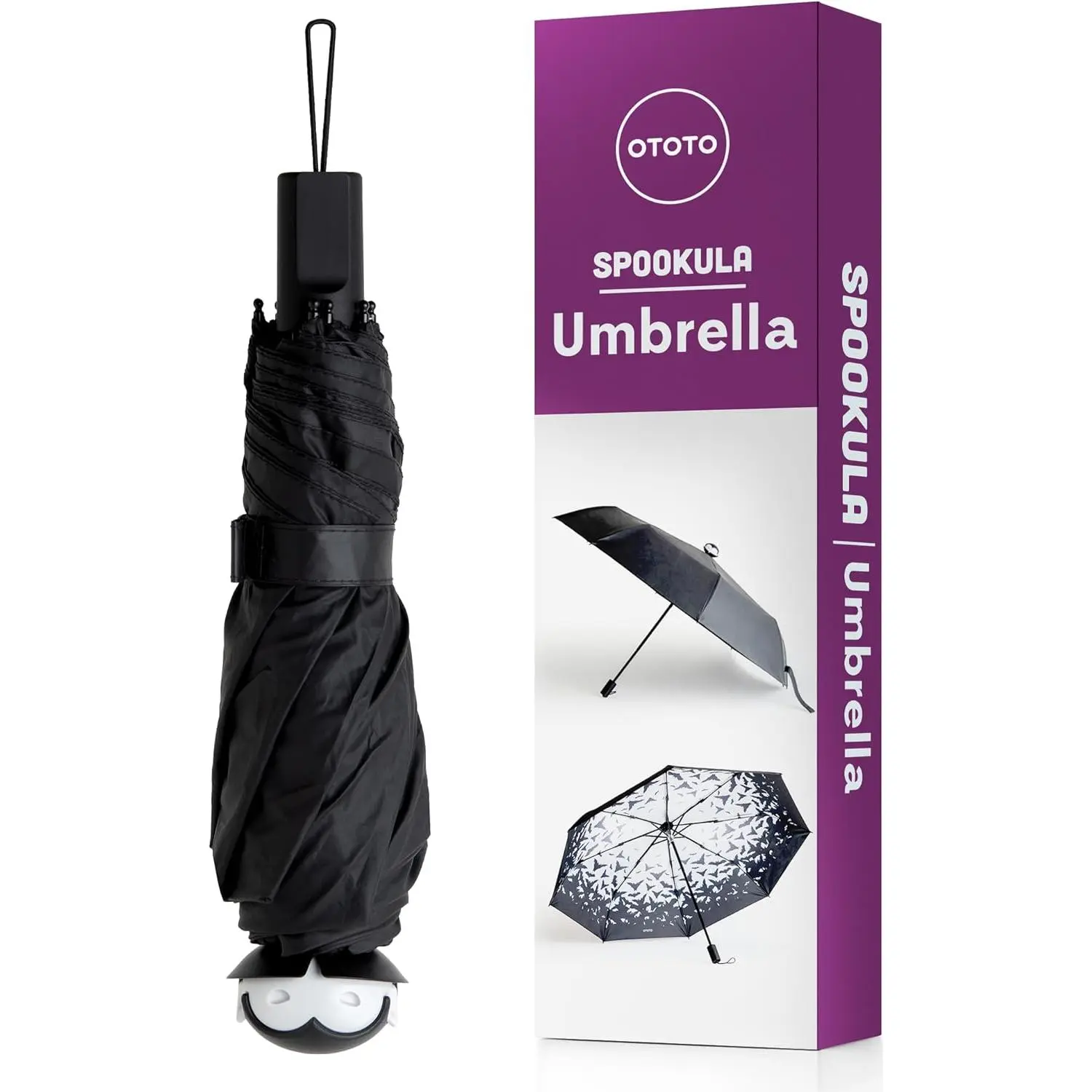 NEW! Spookula Vampire Umbrella Unique Umbrella, Collapsible Umbrella, Goth Accessories, Cool Gifts, Gothic Umbrella, Black and White Umbrella, Umbrella Cute, Rain Umbrella, Folding Umbrella