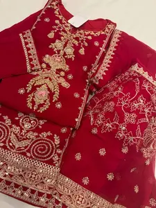 New 3pcs chiffon gharara Formal wear set S38 L44 L46