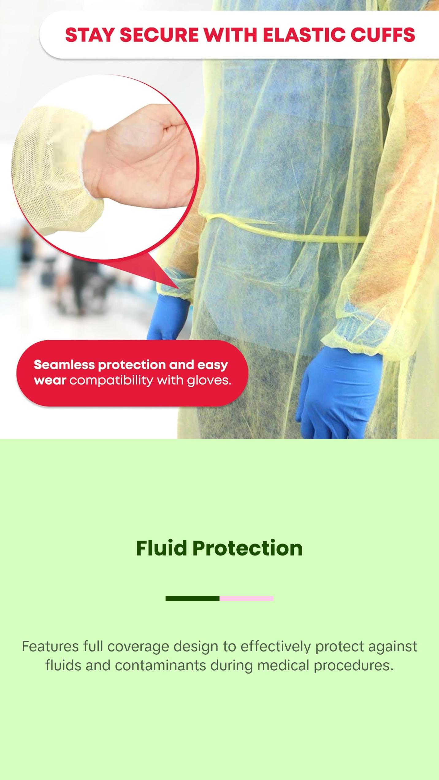 Isolation Gown, Yellow