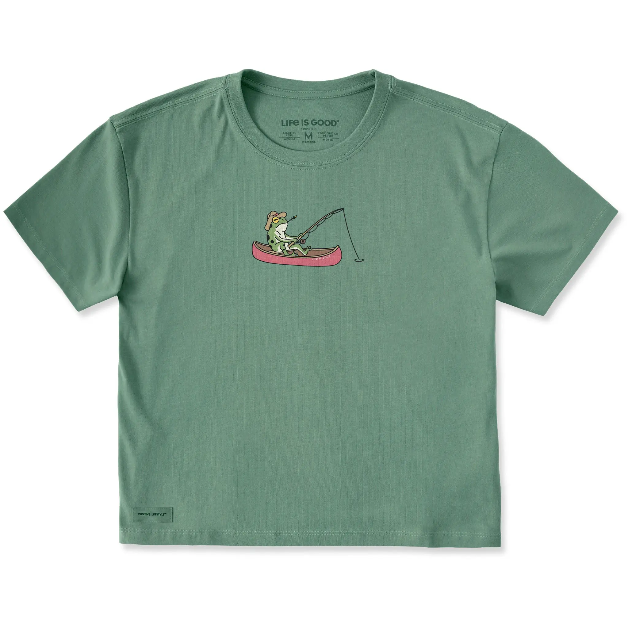 Women's Fishing Frog Short Sleeve Crusher Boxy Tee