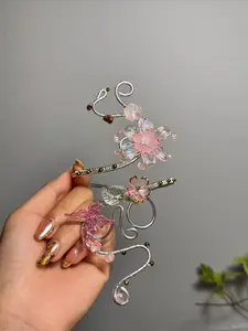 [NEW] Beaded Arm Cuff Bracelet – Handmade Boho Jewelry for Upper Arm, Flower, Butterfly Aesthetic, Besties jewelry