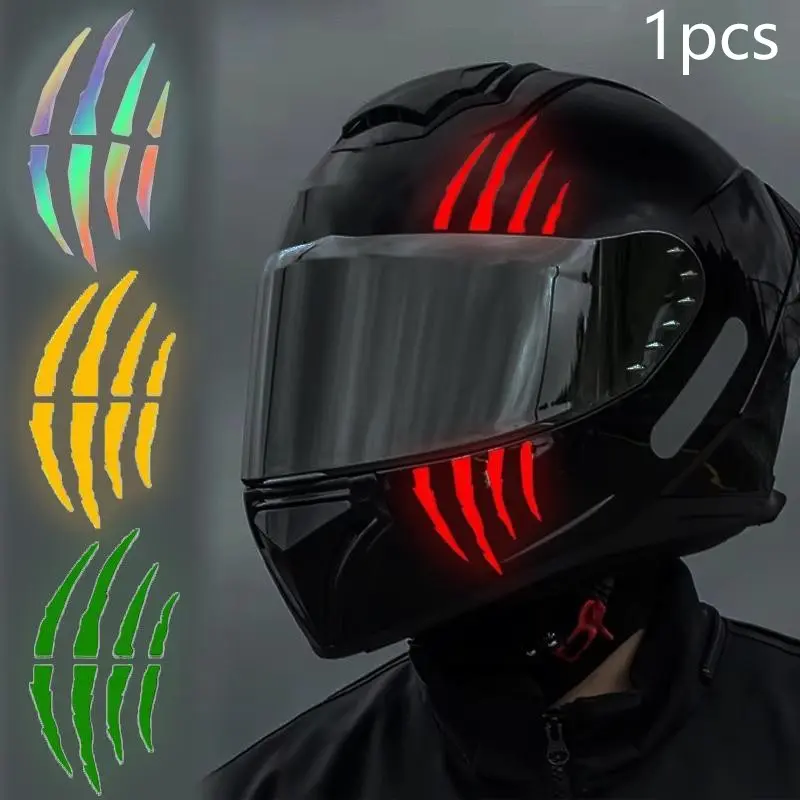 Reflective Scratch Stripe Vinyl Decal, Waterproof PVC Motorcycle Helmet Sticker, DIY Motorbike Car Fuel Tank Scooter Body Decor, Motorcycle Decoration, Motorcycle Accessories, Motorcycle Stickers