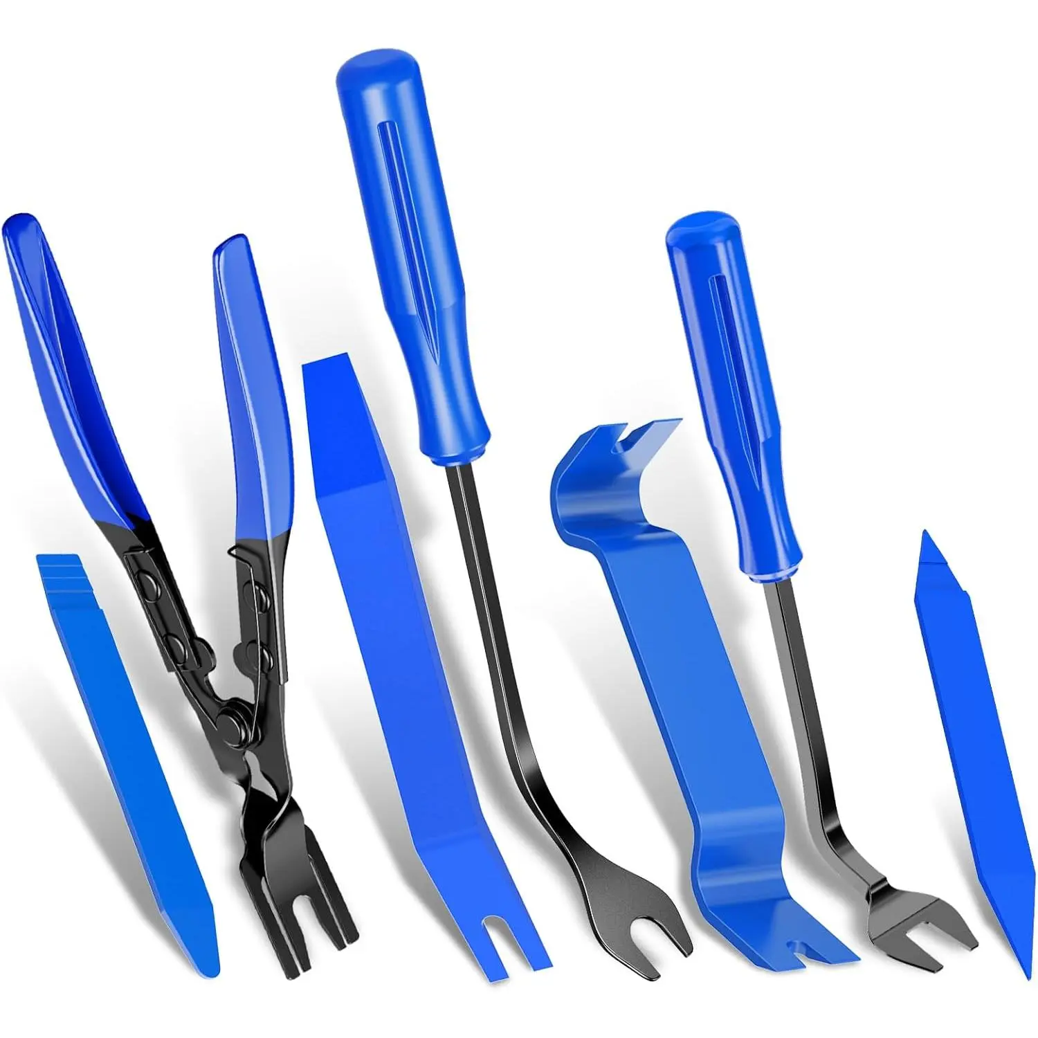 7 count Auto Trim Kit with Plastic Tool and Fastener Clip Pilers ...