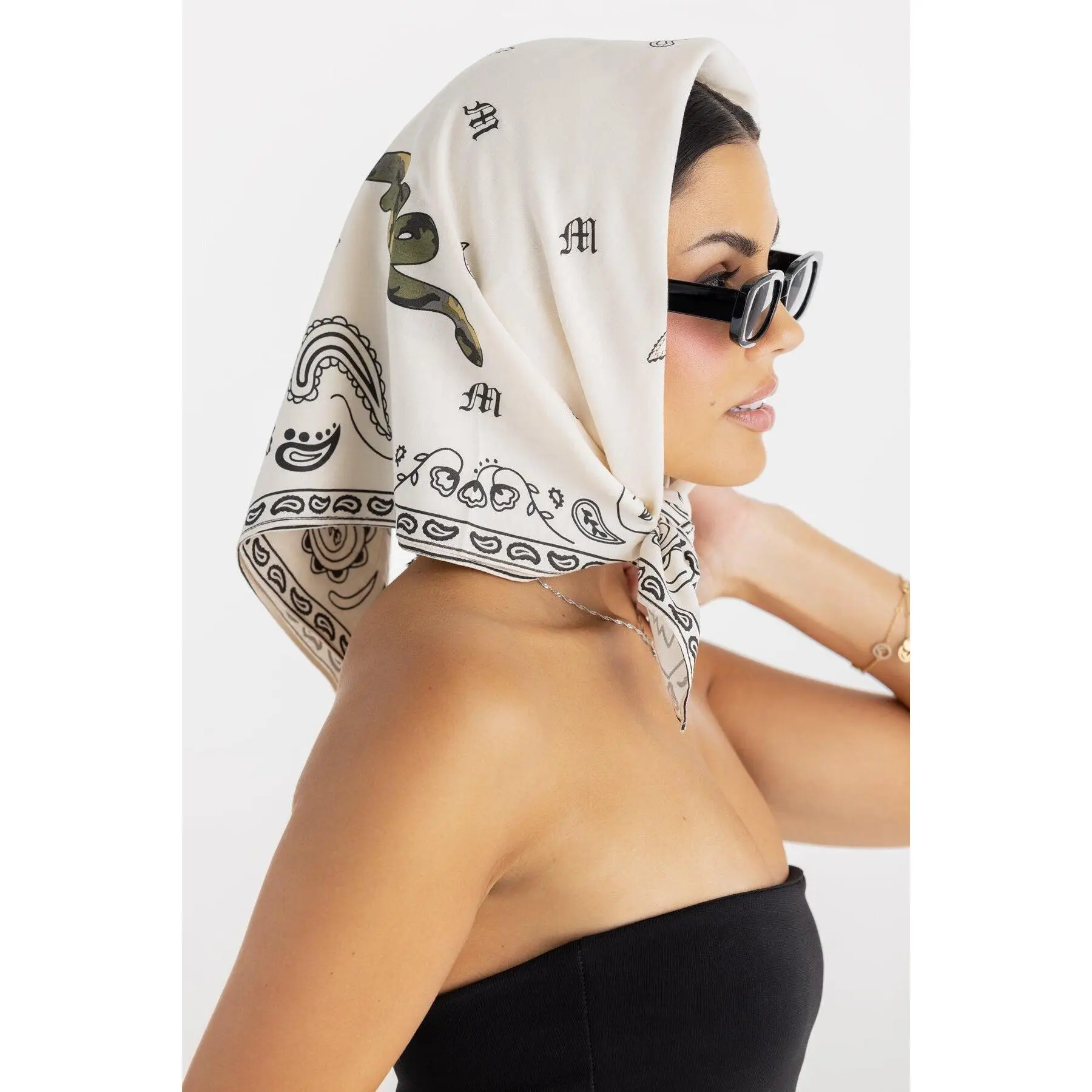 Camo Logo Bandana Scarf Camo Logo Bandana Scarf