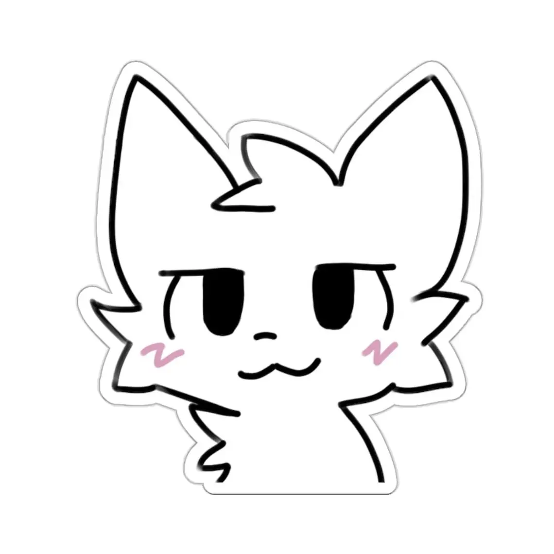 Boykisser Meme Kiss-Cut Sticker