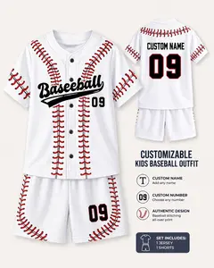Custom Kids Baseball Outfit – Personalized Jersey Set