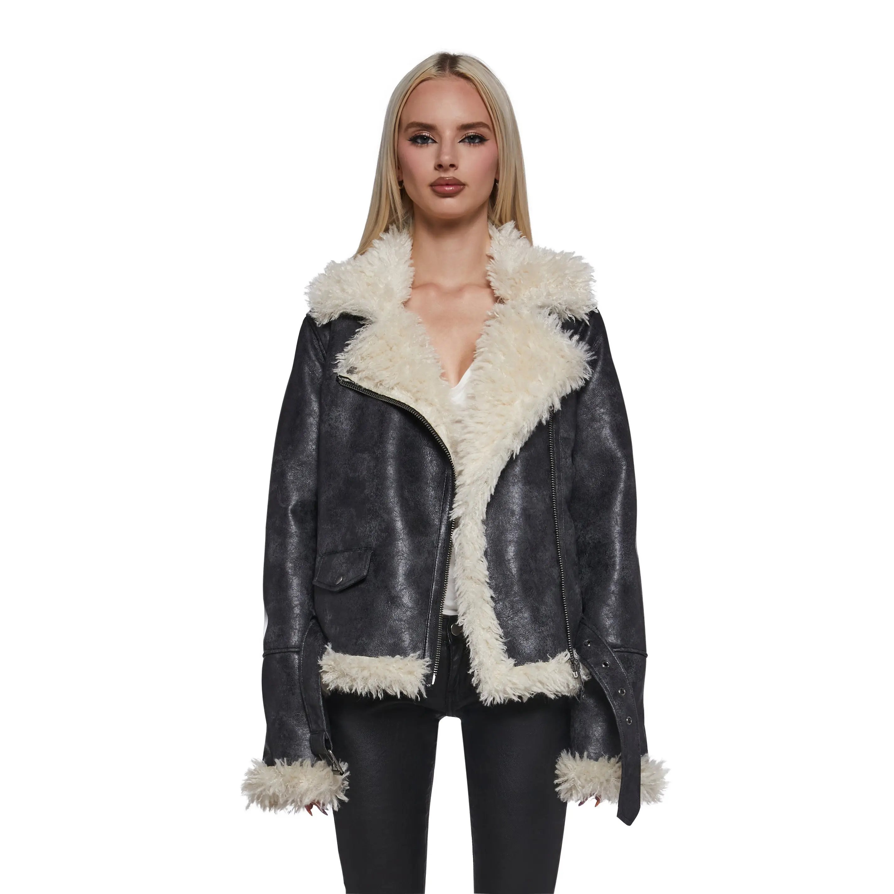 dollskill leather jacket - TikTok Shop
