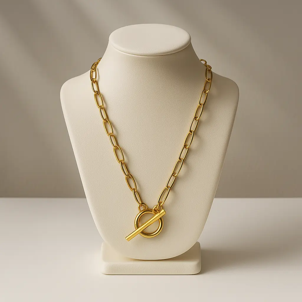 Paperclip Charm Holder Necklace