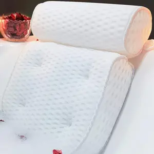 Luxury Bath Pillows for TubBath Pillow Bathtub Pillows for  and  Support Bath Cushion Made from Soft Spacer Mesh Material with Suction Cups