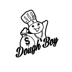 Dough Boy Premium Vinyl Decal Sticker - Vibrant Colors & Weatherproof Durable Design Many Color Car Options Available