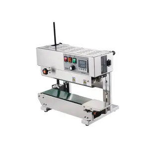 VEVOR Continuous Bag Band Sealing Machine, 0.24-0.47 in/6-12 mm Seal Width, Vertical Band Sealer Machine with Digital Temperature Control, Stainless Steel Bag Sealer for 0.02-0.8 mm Plastic Bags Films